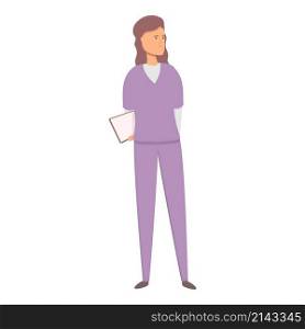 Nurse assistant icon cartoon vector. Doctor care. Patient medicine. Nurse assistant icon cartoon vector. Doctor care