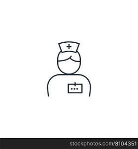 Nurse creative icon from medicine icons Royalty Free Vector