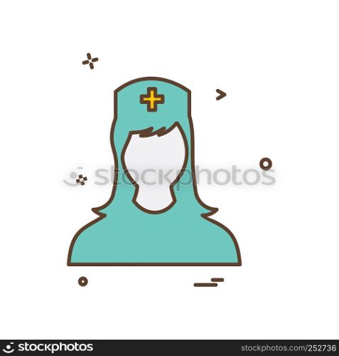 Nurse Female icon design vector