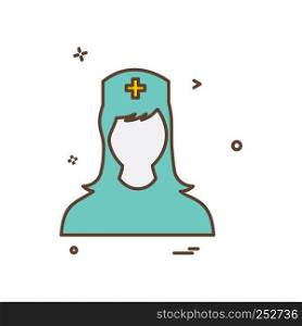 Nurse Female icon design vector
