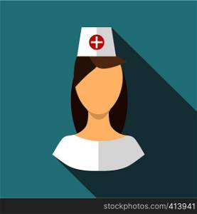 Nurse icon. Flat illustration of nurse vector icon for web design. Nurse icon, flat style