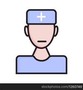 Nurse icon vector. Doctor symbol for a medical web, infographic. Make an appointment with a doctor.. Nurse icon vector. Doctor symbol for a medical website, infographic. Make an appointment with a doctor.