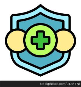 Nurse medical care icon outline vector. Help service. Clinic medic color flat. Nurse medical care icon vector flat