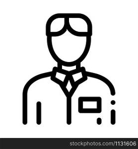 Nurse Silhouette Icon Vector. Outline Nurse Silhouette Sign. Isolated Contour Symbol Illustration. Nurse Silhouette Icon Vector Outline Illustration