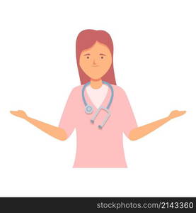 Nurse stethoscope icon cartoon vector. Care health. Hospital help. Nurse stethoscope icon cartoon vector. Care health