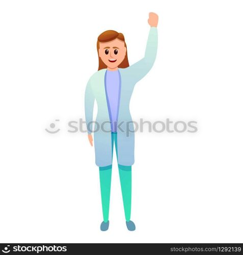 Nurse woman icon. Cartoon of nurse woman vector icon for web design isolated on white background. Nurse woman icon, cartoon style