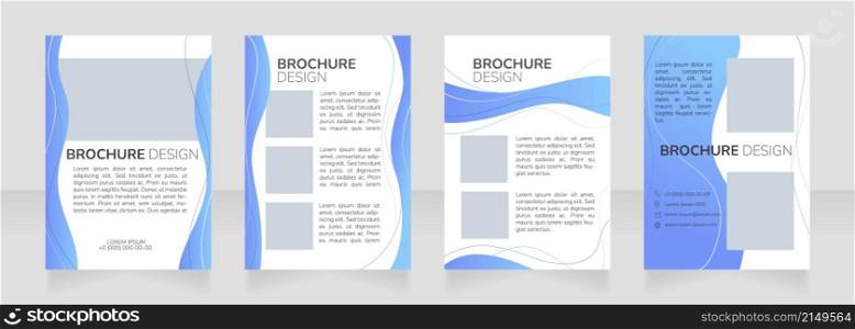 Nursing education program blank brochure design. Template set with copy space for text. Premade corporate reports collection. Editable 4 paper pages. Nunito Bold, ExtraLight, Light fonts used. Nursing education program blank brochure design