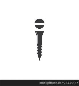 nut and screw icon vector illustration design template