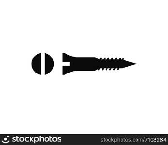 nut and screw icon vector illustration design template