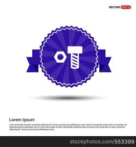 Nut Bolt Icon - Purple Ribbon banner