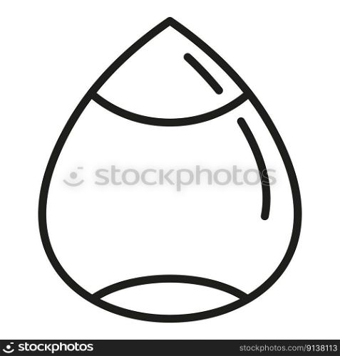 Nut icon outline vector. Food protein. Vitamin healthy. Nut icon outline vector. Food protein