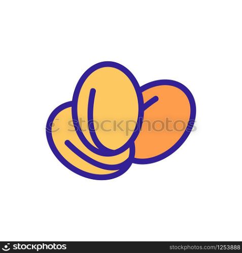 Nut icon vector. Thin line sign. Isolated contour symbol illustration. Nut icon vector. Isolated contour symbol illustration