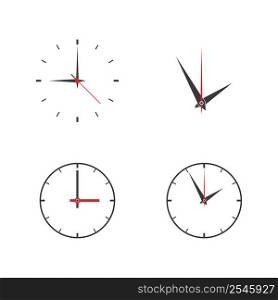 O Clock icon flat design vector