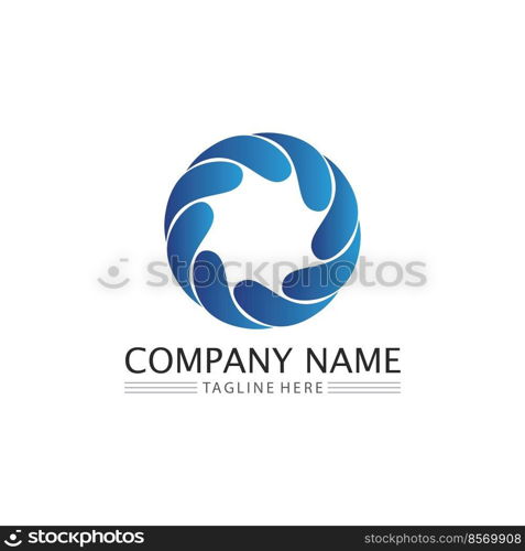 O letter and O font  logo Business Technology circle logo and symbols Vector Design Graphic