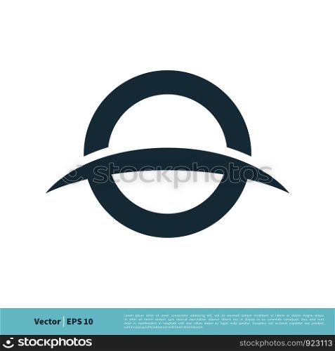 O Letter and Swoosh Icon Vector Logo Template Illustration Design. Vector EPS 10.