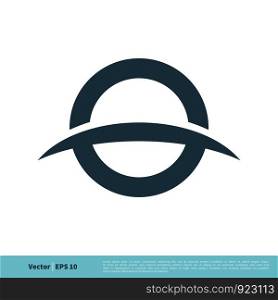 O Letter and Swoosh Icon Vector Logo Template Illustration Design. Vector EPS 10.