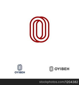 O letter design concept for business or company name initial