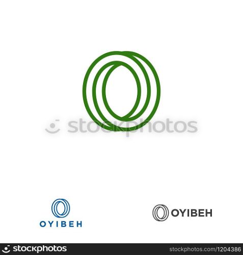 O letter design concept for business or company name initial