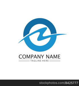 O ring logo business and circle logo design vector