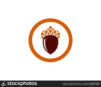 oak branch vector illustration template design