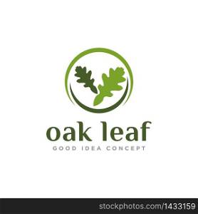 Oak Leaf Logo Design Vector