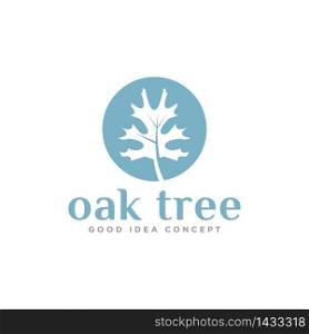 Oak Leaf Logo Design Vector