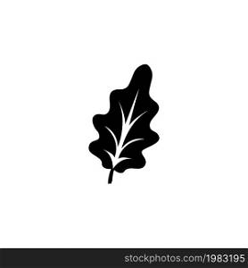 Oak Leaf Silhouette, Forest Plant Tree. Flat Vector Icon illustration. Simple black symbol on white background. Oak Leaf Silhouette Forest Plant Tree sign design template for web and mobile UI element. Oak Leaf Silhouette, Forest Plant Tree. Flat Vector Icon illustration. Simple black symbol on white background. Oak Leaf Silhouette Forest Plant Tree sign design template for web and mobile UI element.