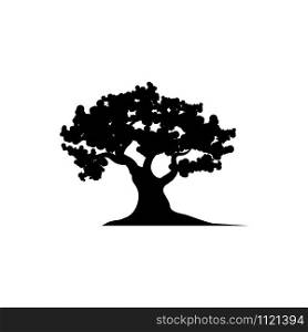 Oak Tree icon Vector Illustration design Logo template