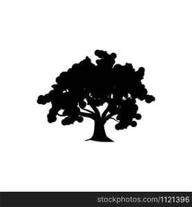 Oak Tree icon Vector Illustration design Logo template