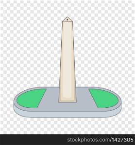 Obelisco of Buenos Aires, Argentina icon. Cartoon illustration of Obelisco of Buenos Aires, Argentina vector icon for web. Obelisco of Buenos Aires, Argentina icon