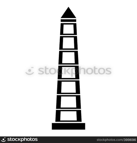 Obelisco of Buenos Aires, Argentina icon. Simple illustration of Obelisco of Buenos Aires, Argentina vector icon for web. Obelisco of Buenos Aires icon, simple style