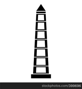 Obelisco of Buenos Aires, Argentina icon. Simple illustration of Obelisco of Buenos Aires, Argentina vector icon for web. Obelisco of Buenos Aires icon, simple style