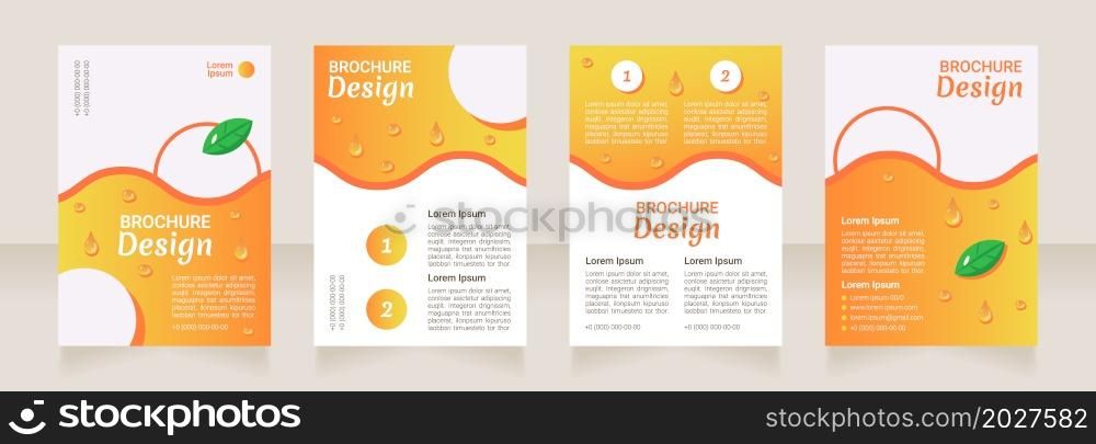 Obesity prevention nutrition blank brochure layout design. Vertical poster template set with empty copy space for text. Premade corporate reports collection. Editable flyer paper pages. Obesity prevention nutrition blank brochure layout design