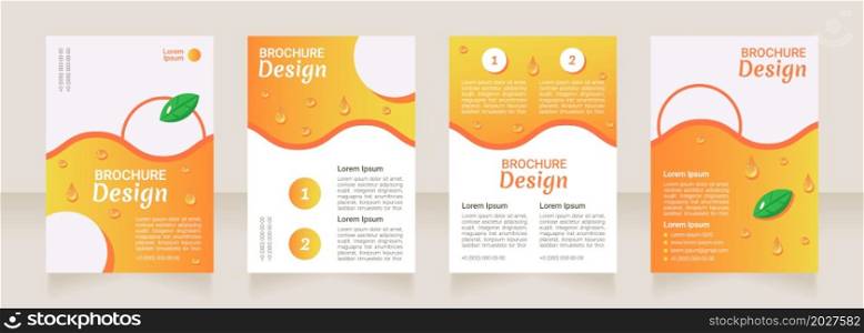 Obesity prevention nutrition blank brochure layout design. Vertical poster template set with empty copy space for text. Premade corporate reports collection. Editable flyer paper pages. Obesity prevention nutrition blank brochure layout design