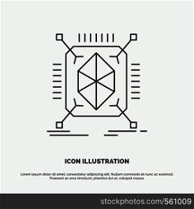 Object, prototyping, rapid, structure, 3d Icon. Line vector gray symbol for UI and UX, website or mobile application. Vector EPS10 Abstract Template background