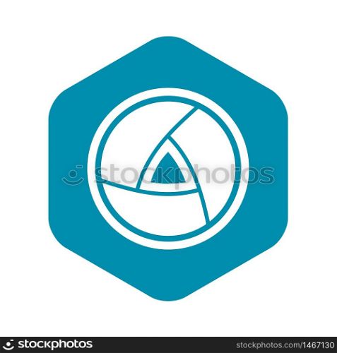 Objective icon. Simple illustration of objective vector icon for web. Objective icon, simple style