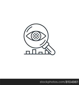 Observation creative icon from analytics research Vector Image