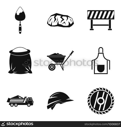 Occupation icons set. Simple set of 9 occupation vector icons for web isolated on white background. Occupation icons set, simple style