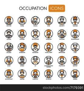 Occupation , Thin Line and Pixel Perfect Icons