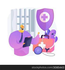 Occupational health abstract concept vector illustration. Occupational service, injury prevention, employee health and safety, OSH, workplace assessment, safe labor conditions abstract metaphor.. Occupational health abstract concept vector illustration.