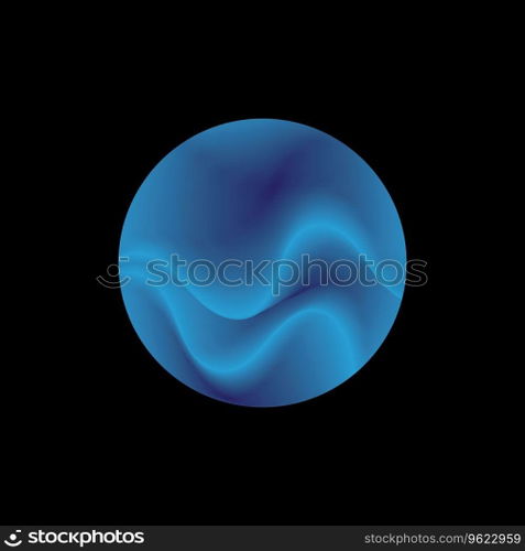 Ocean abstrack roundshape vector logo