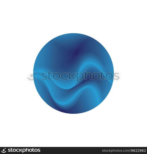 Ocean abstrack roundshape vector logo