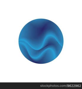 Ocean abstrack roundshape vector logo