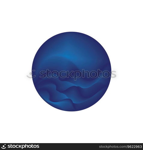 Ocean abstrack roundshape vector logo