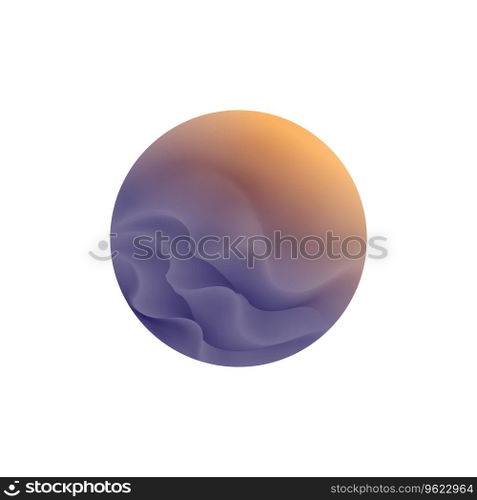 Ocean abstrack roundshape vector logo
