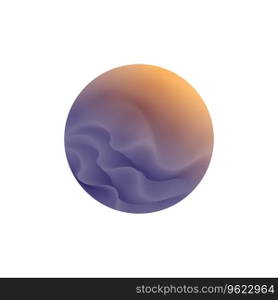 Ocean abstrack roundshape vector logo