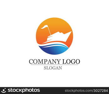 Ocean boat cruise liner ship silhouette simple linear . Ocean cruise liner ship silhouette simple linear logo
