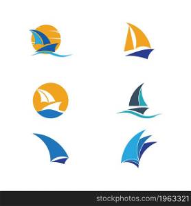 Ocean cruise liner ship silhouette simple linear logo