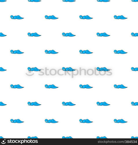 Ocean or sea wave pattern. Cartoon illustration of ocean or sea wave vector pattern for web. Ocean or sea wave pattern, cartoon style