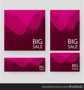 ocean red wave brochure templates for business print
